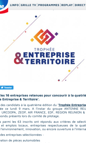 LINFO.RE AES TROPHEE ENT ET TERRITOIRE